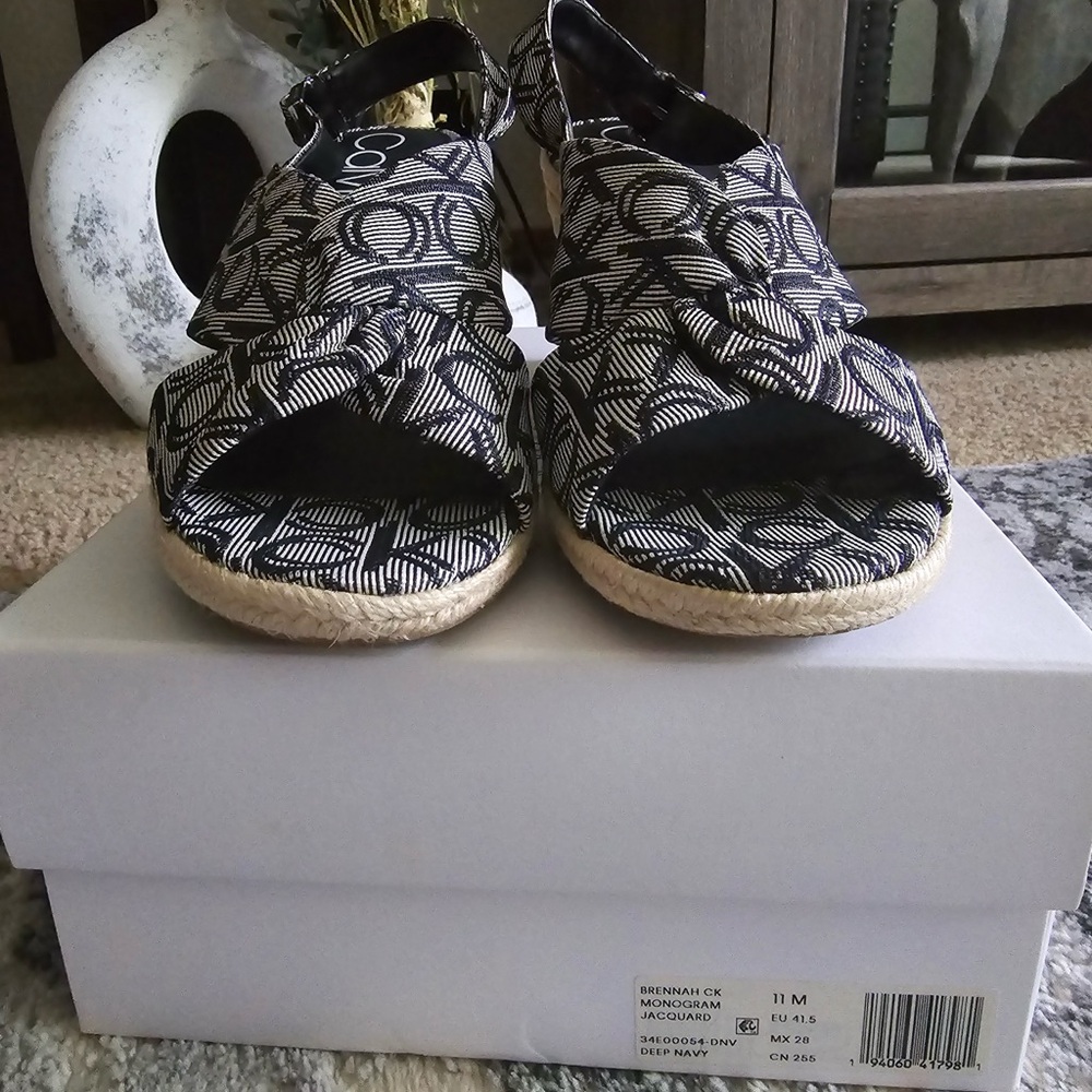 Calvin Klein Monogram Wedges